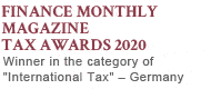 Finance Monthly Magazine    Tax Awards 2020